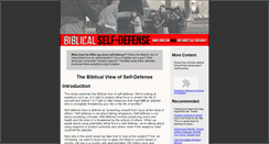Desktop Screenshot of biblicalselfdefense.com
